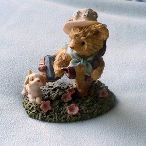 ❤️ Teddy and Me 1994 WBI Inc. Girl Teddy & Her Dog  Resin Figurine